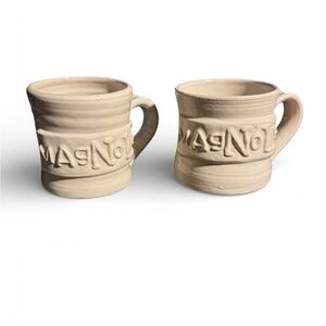 Magnolia Beige Ceramic Mugs Set (2)